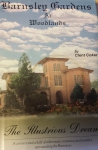 Cover of the book by Clent Coker shows the mansion as it once was. Now it is in ruins.